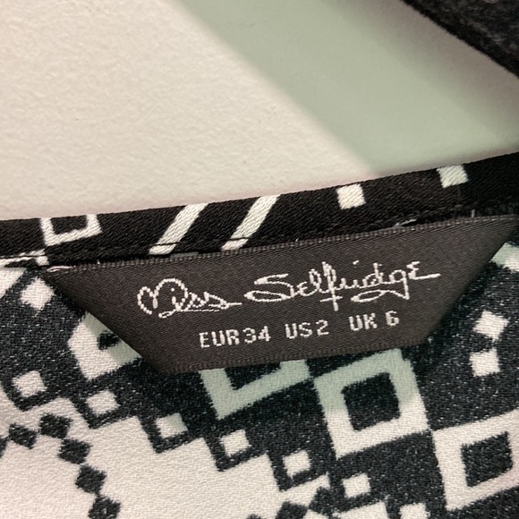 MISS Selfridge black and white Sleeveless jumpsuit - Picture 17 of 17